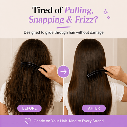 Selfi Care™ Wide Tooth Shark Hair Comb Detangler Curly Hair